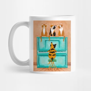 A Purrfect Piano Purrformance Mug